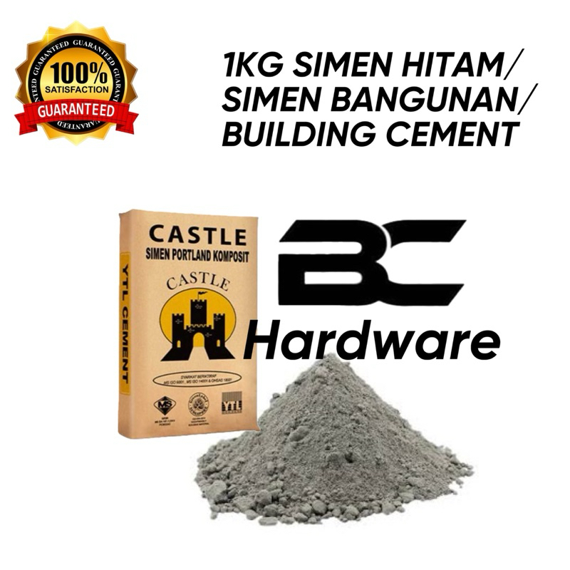 1kg Simen Hitam |Cement Concrete | Simen Konkrit | Building Cement ...