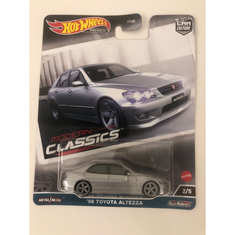 Hot Wheels Premium Toyota Altezza 1998 - Édition Boulevard - Jaune Et Noir - 1:64 - Neuve