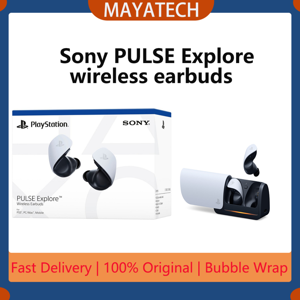 Ready Stock)Sony Interactive Entertainment - PULSE Explore wireless earbuds  - White