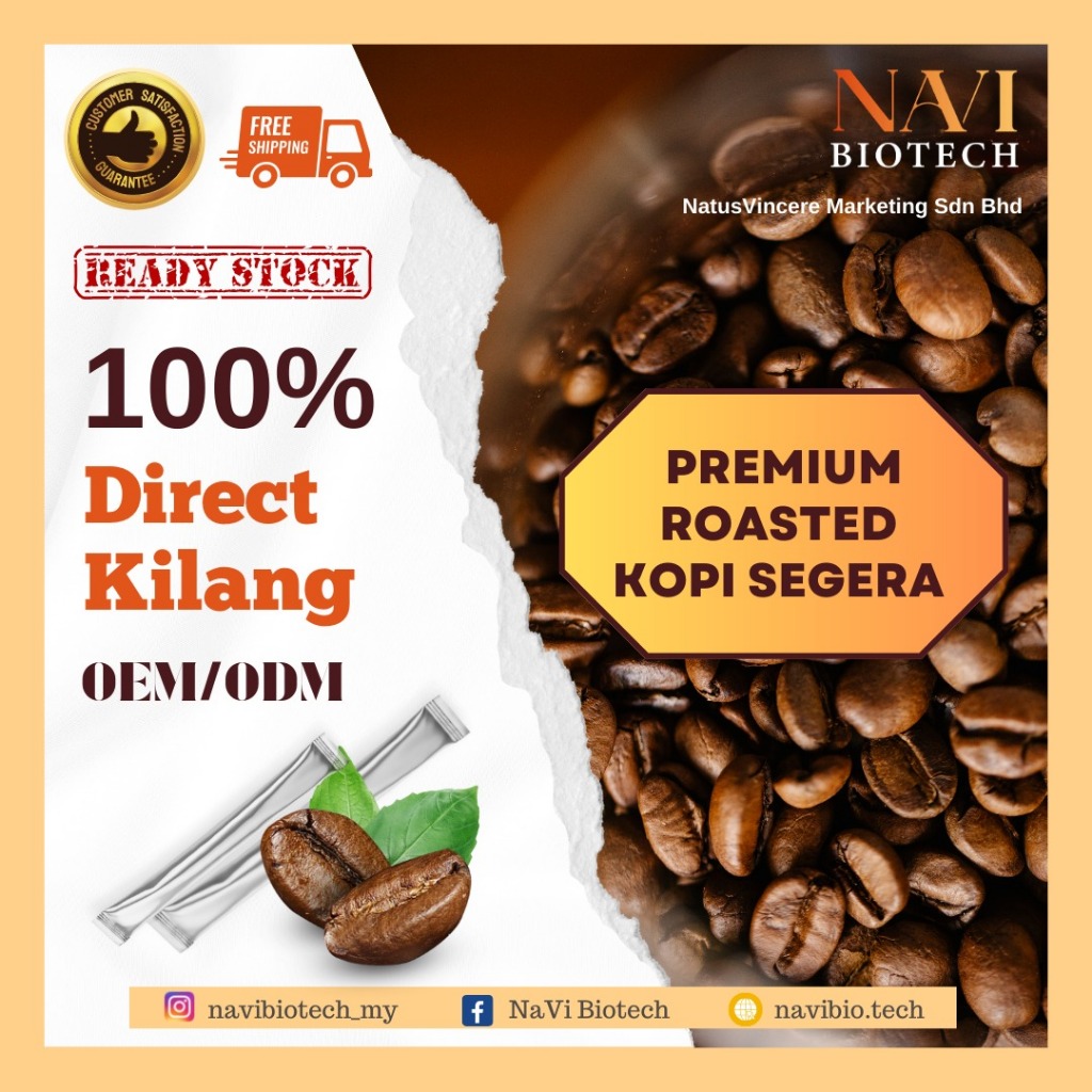 [1 SACHET] PREMIUM ROASTED KOPI SEGERA KOPI BERKUALITI TINGGI