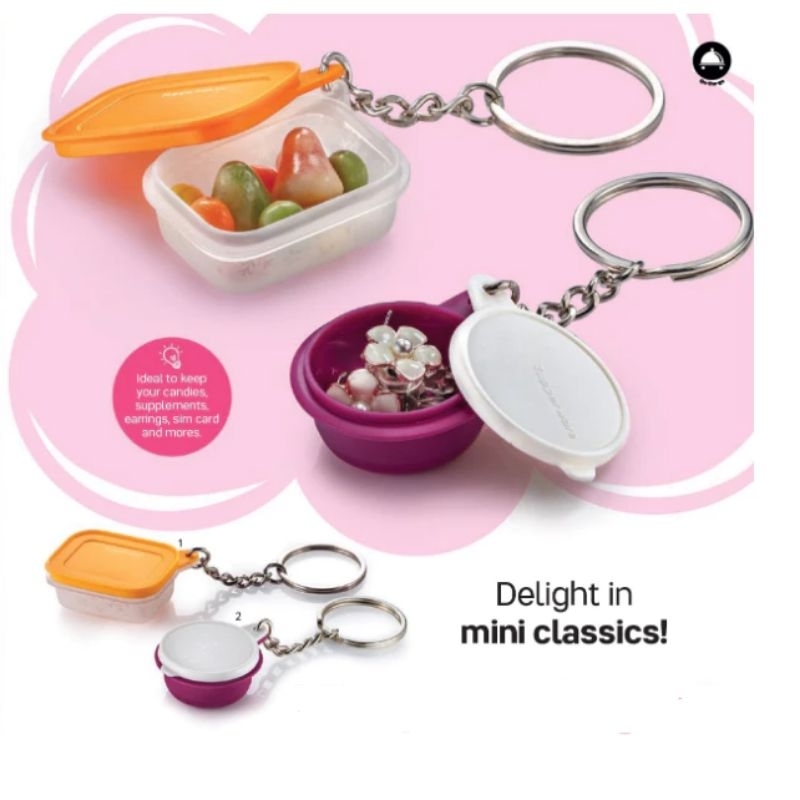 Mini on sale tupperware keychain