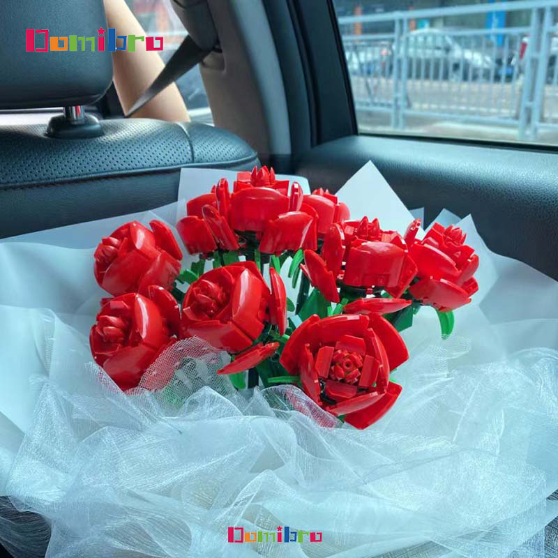 [Ready Stock]Valentine Gift bunga Rose Flower Bouquet Creative Building ...