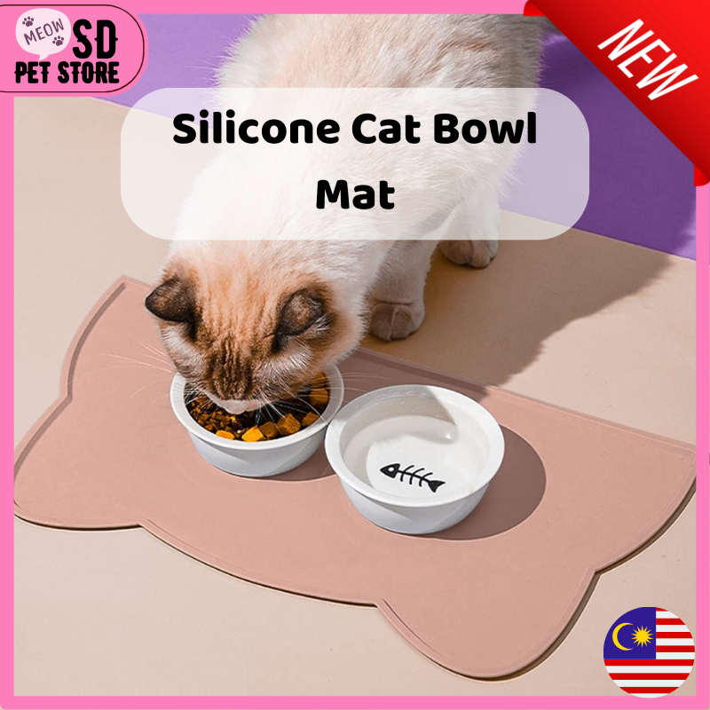 【SD PETSTORE】Cat Non Slip Food Mat Silicone Pet Feeding Mat