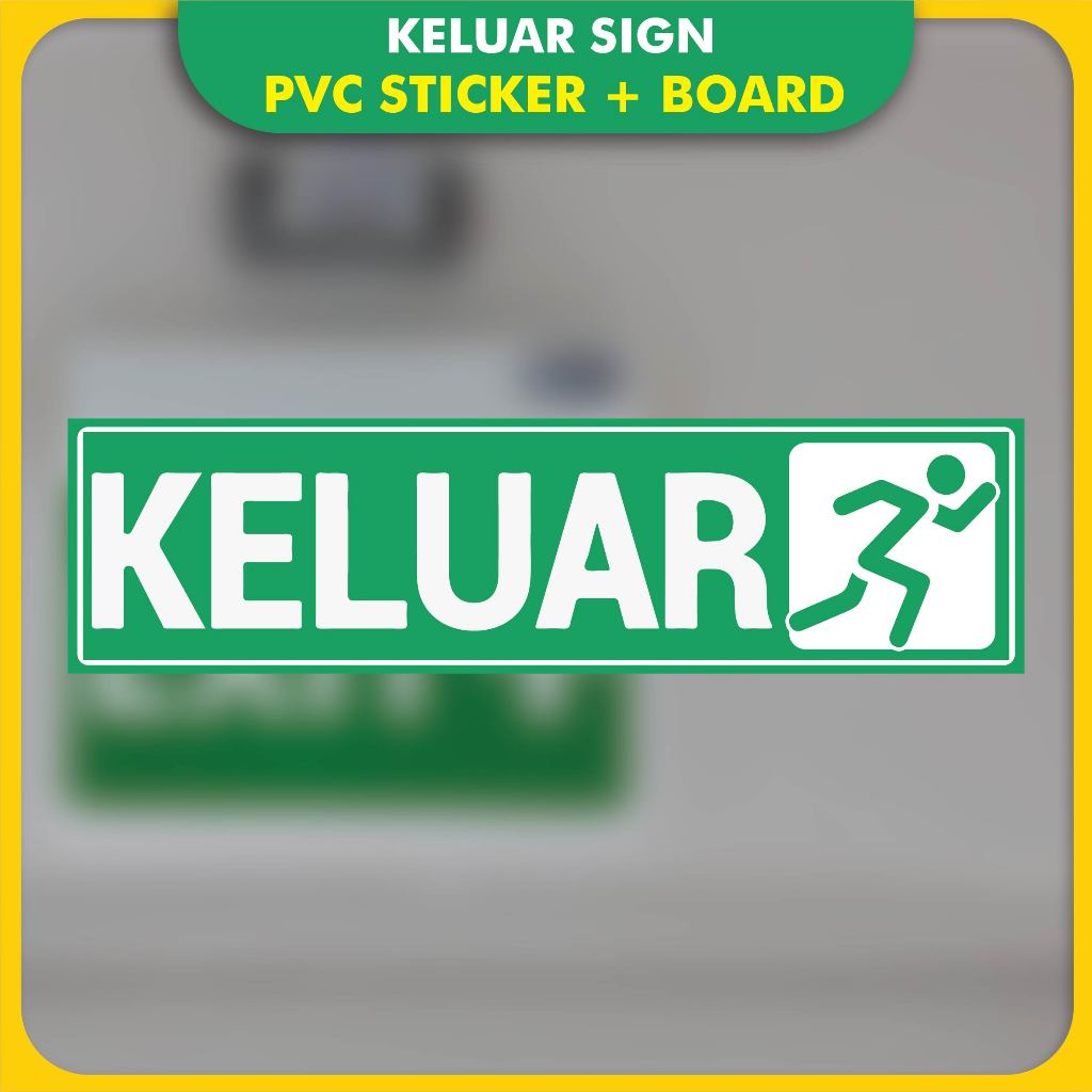 Exit Sticker, Keluar Sign Sticker / CP67 | Shopee Malaysia
