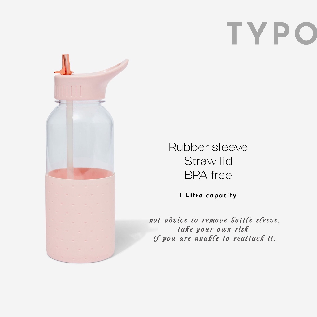 TYPO / Premium Drink It Up Bottle / 1 Litre / H25.5xW9.5cm