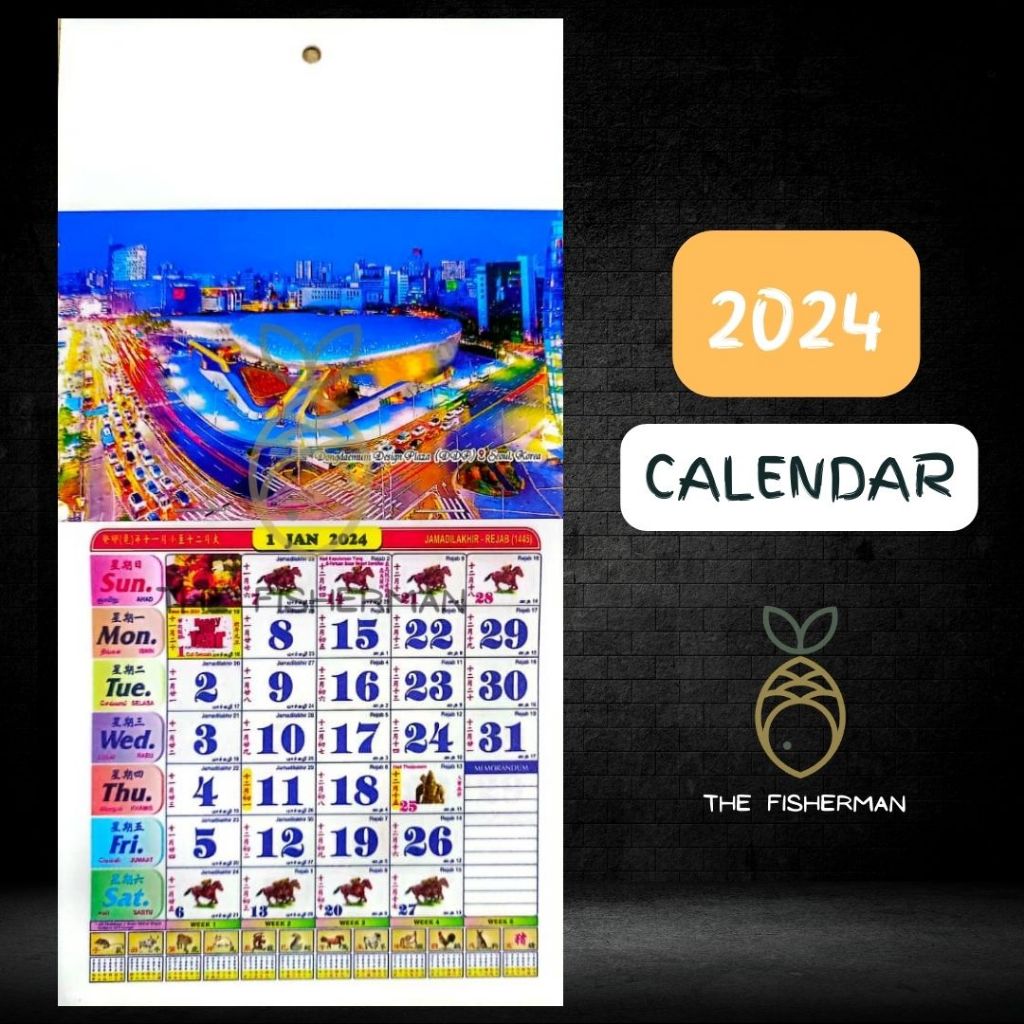 Kalendar Malaysia 2024 Calendar Malaysia Kuda (with School Holiday