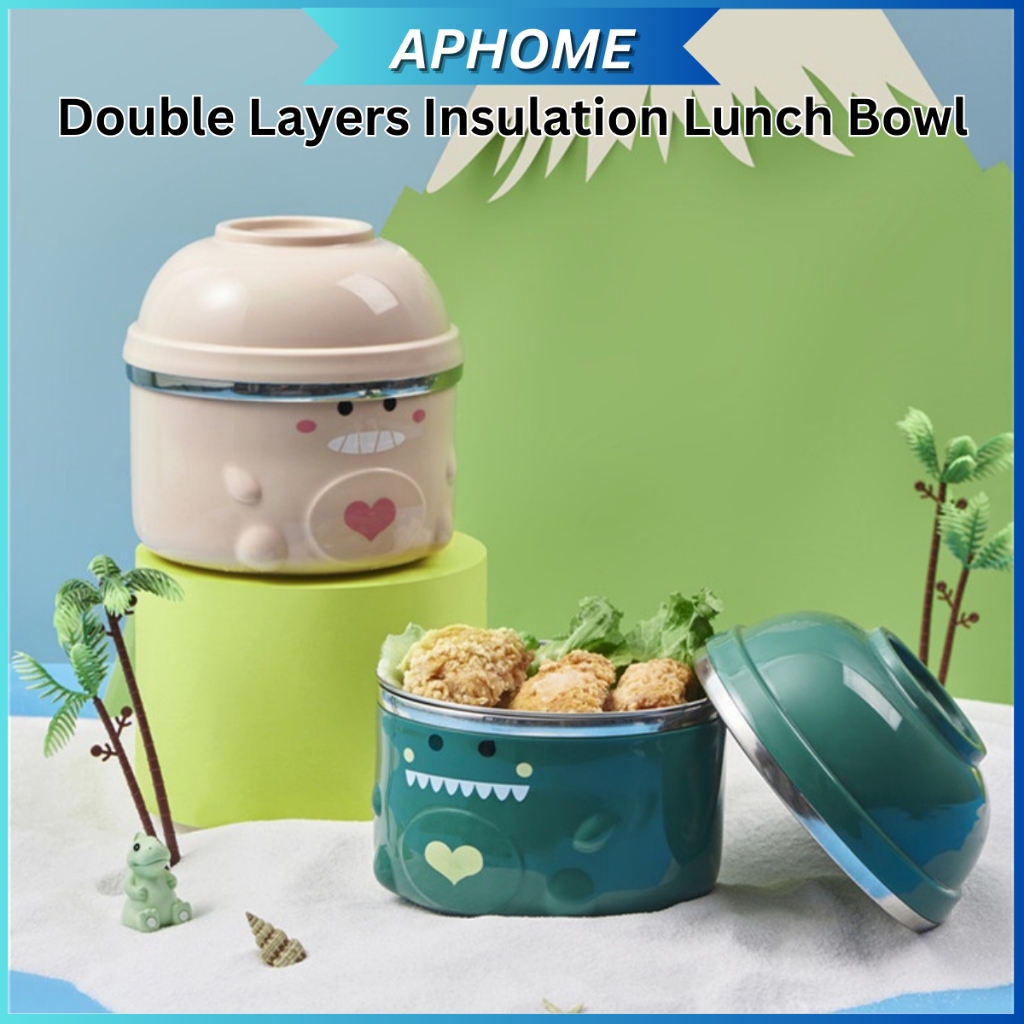 Thermos Dinosaur Rachel Ellen Lunch Kit Per Bambini (115137) - Borsa Termica Con Contenitore