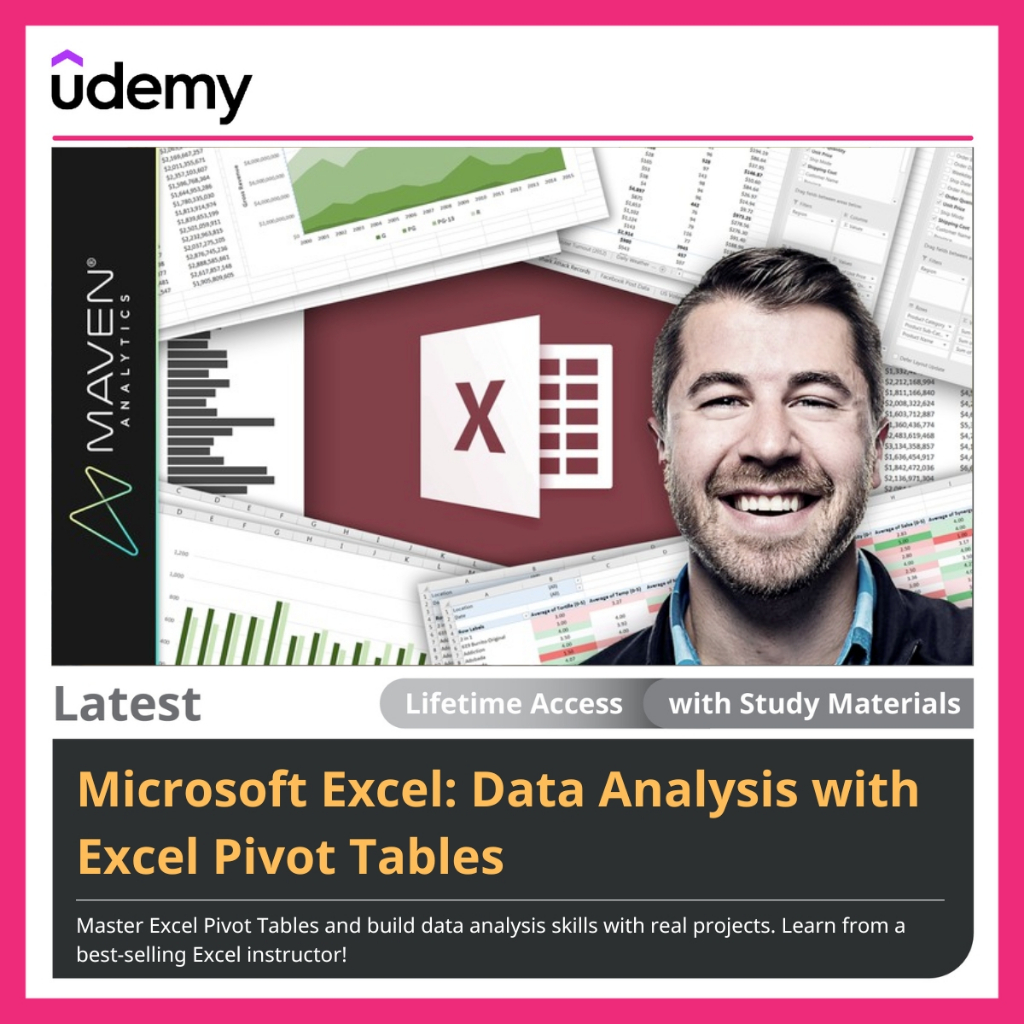 Microsoft Excel Data Analysis With Excel Pivot Tables Shopee Malaysia