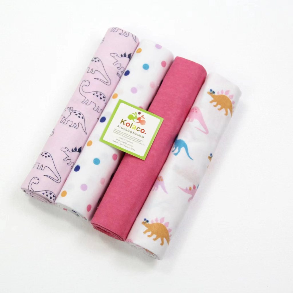 bedung bayi baby swaddle 4pcs baby blanket cotton flannel newborn