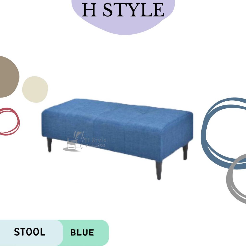 H STYLE Long Stool Bench Chair Fabric Sofa / Ottoman Living Room / Bedroom Shopee Malaysia