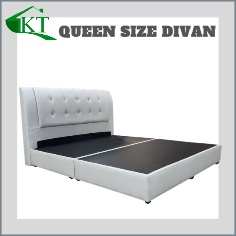 (Ready Stock) KT Premium Divan Queen Bed Frame Bed Base Katil Queen
