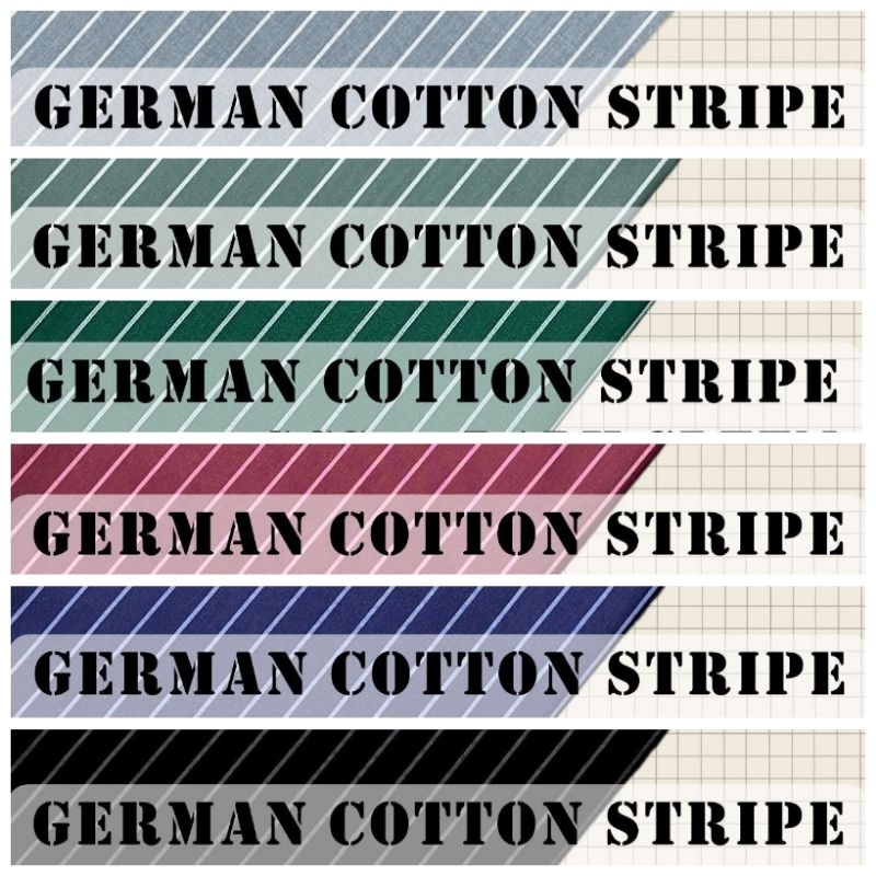 [OPEN METER]- GERMAN COTTON STRIPE 60