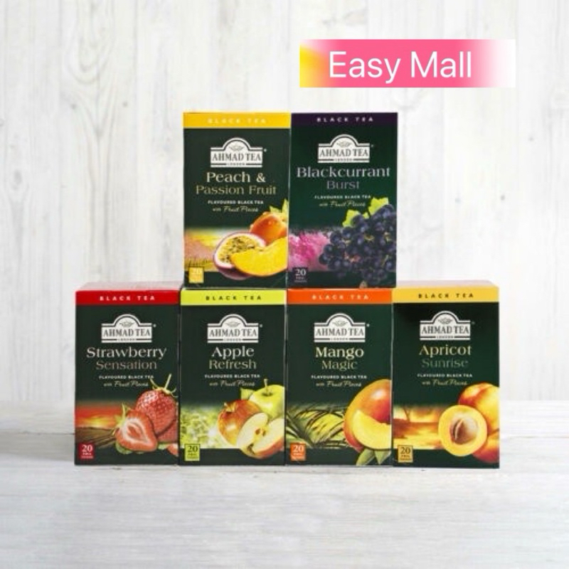 AHMAD TEA 20 Fruit Black Tea Fruit Tea/Sberry/Mango/P&Passion