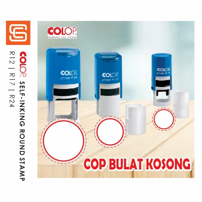 COP BULAT KOSONG COLOP R12 R17 R24 | SELF-INKING STAMP | Shopee Malaysia