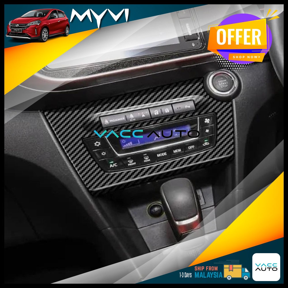 Perodua Myvi M800 2017 - 2021 Interior Decoration Aircond Switch Panel ...