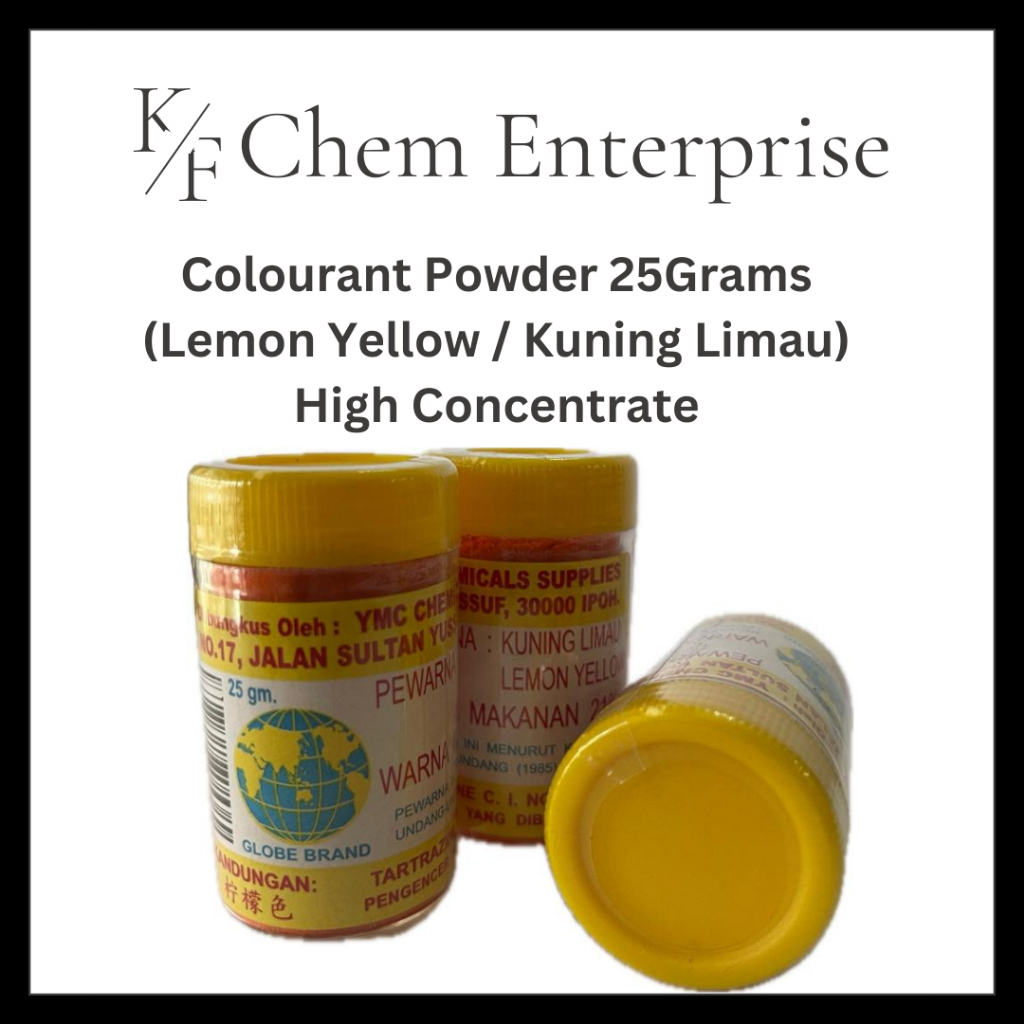 Food Colouring powder 25GM / Lemon Yellow / Kuning Limau | Shopee Malaysia