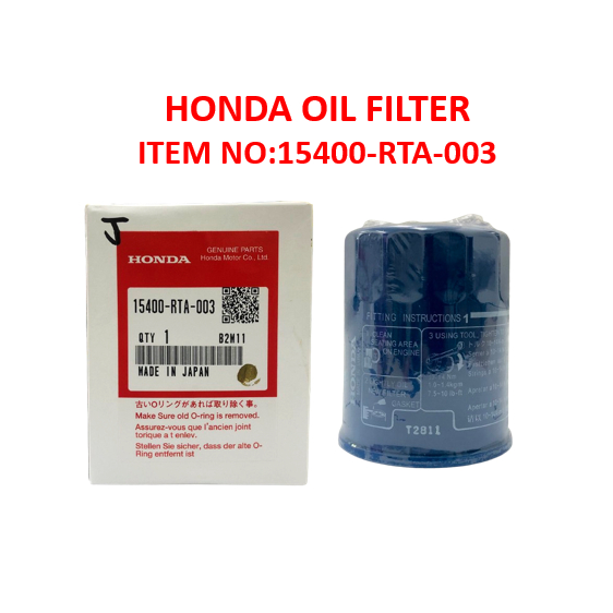 OIL FILTER HONDA ORIGINAL (15400-RTA-003) PENAPIS MINYAK ENJIN | Shopee ...