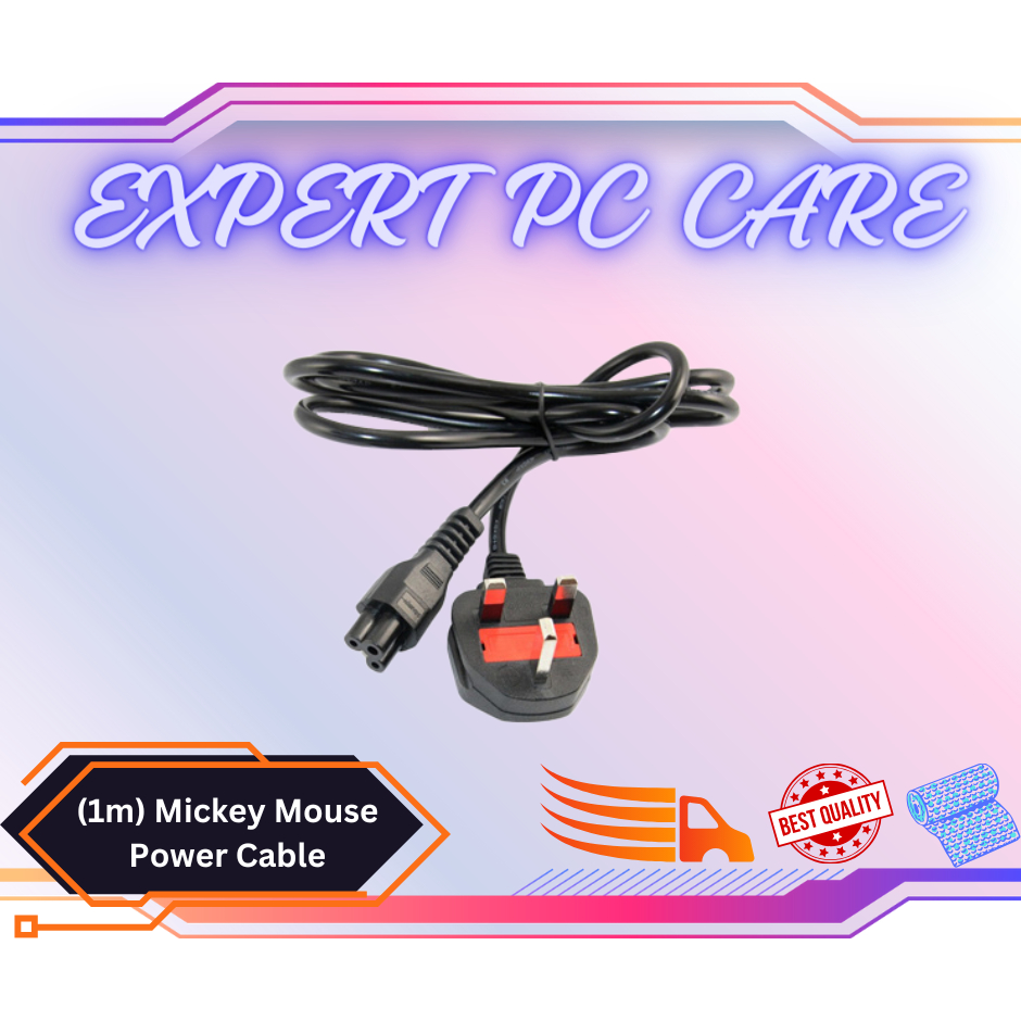 (1m) Mickey Mouse Power Cable | Shopee Malaysia
