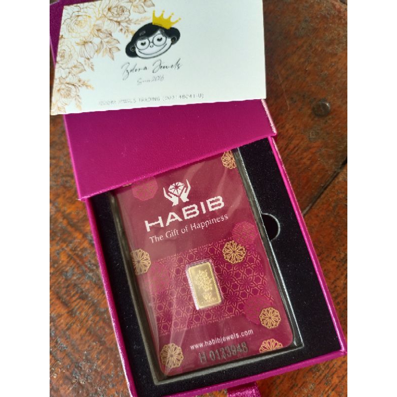 Habib Maroon 1gram 999.9(New) | Shopee Malaysia