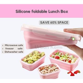 4pcs Sealed Collapsible Lunch Box Microwavable Food Storage Container  Leakproof Eco-Friendly Silicone Portable Bento Box