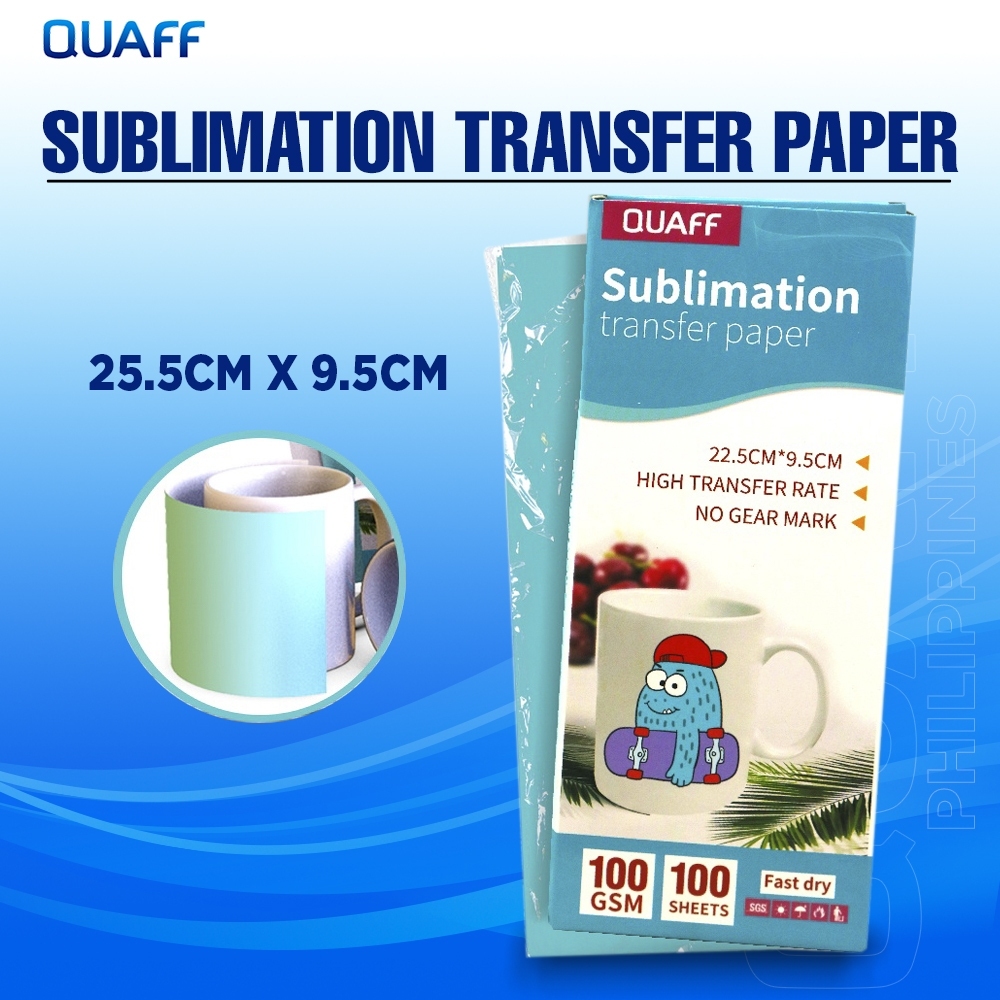 Quaff Sublimation Heat Transfer Paper for Inkjet Printer DIY Cup mug T ...