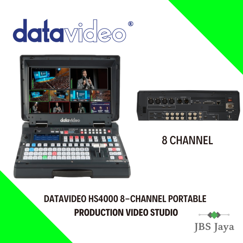 Datavideo HS4000 8-Channel Portable Production Video Studio | Shopee ...