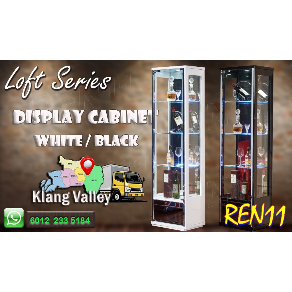 🔥510mm🔥Glass display with LED Klang Valley Only (63.5kgs