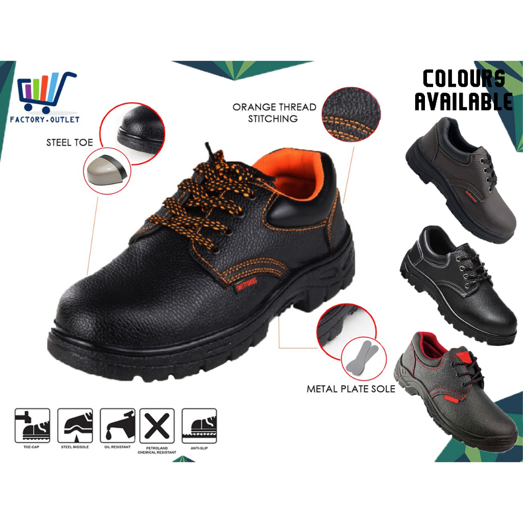 [PROMOSI TERHAD] Safety Shoe Low Cut Steel Toe Cap Safety Shoes Boot
