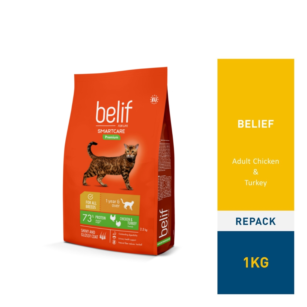 Belif Premium Cat Food Chicken & Turkey Shopee Malaysia