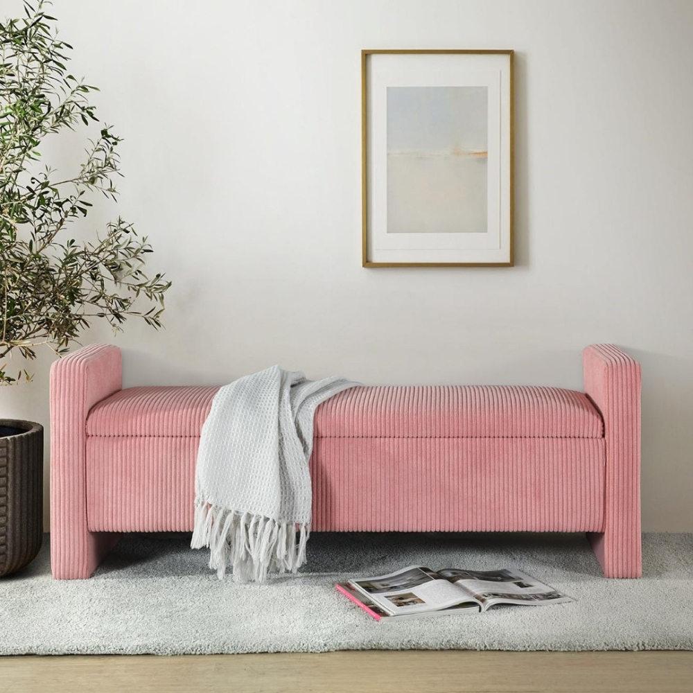 Furniture Direct LUCAS Storage stool bench chair fabric bench chair