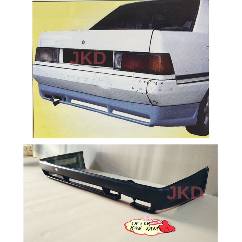 CLEAR STOCK! PROTON SAGA SEDAN REAR SKIRT LIPS (FIBER) REAR LIP ...