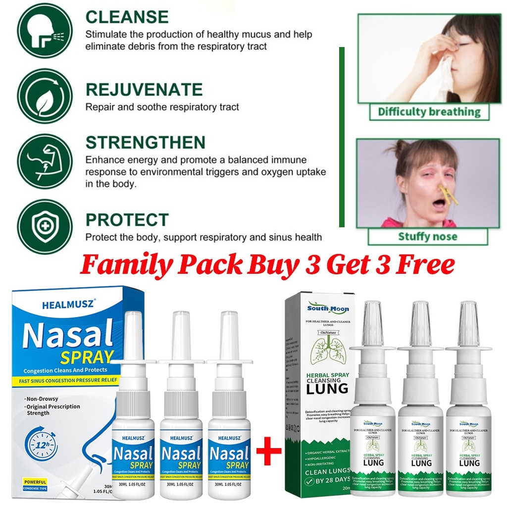 HEALMUSZ Nasal Spray for Babies Nasal Spray Rhinitis Herbal