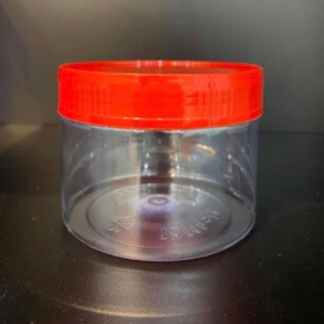 300ML/400ML Red Cap Plastic Containers / Balang Kuih Raya Tutup Merah ...