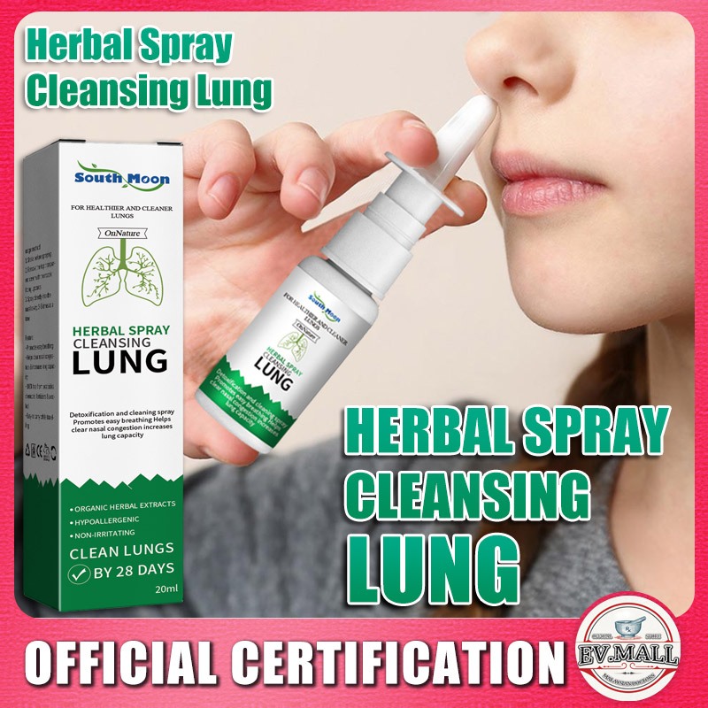20ml Lung Detox Herbal Cleaner Spray for Smokers, Lung Cleansing