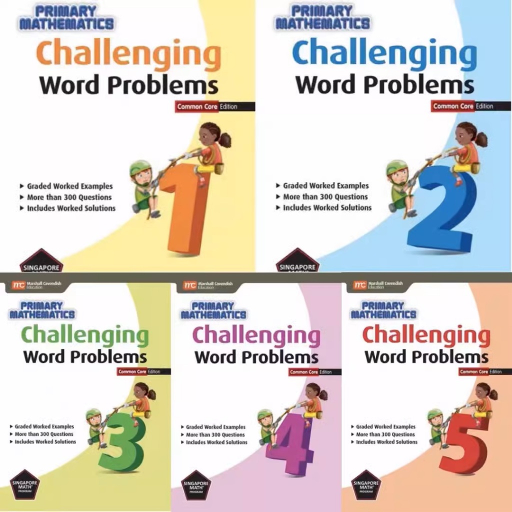 Singapore syllabus challenging word problems grade 1 6 reprints