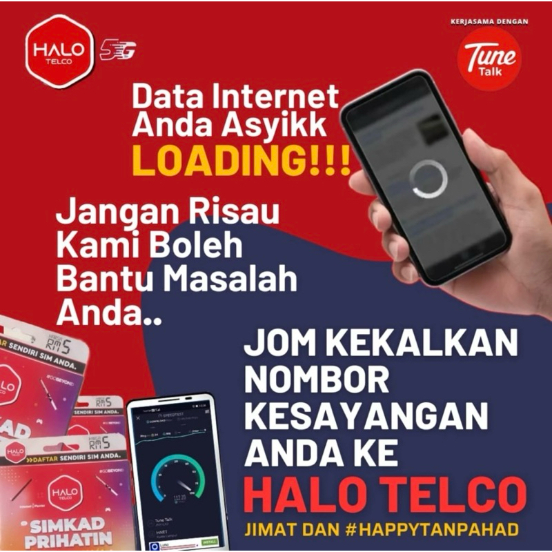 🔥 PROMOSI 🔥RM0.10 SEN HALO TELCO TUNE TALK SIMCARD EPIK 500GB DATA 4G ...