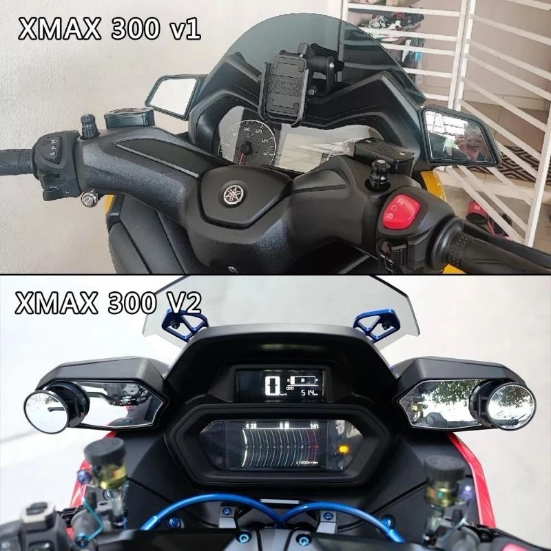 Xmax V1 V2 Side Mirror Integrated Yamaha Xmax 250 V2 Side Mirror Xmax 300 Convex Connected 0593