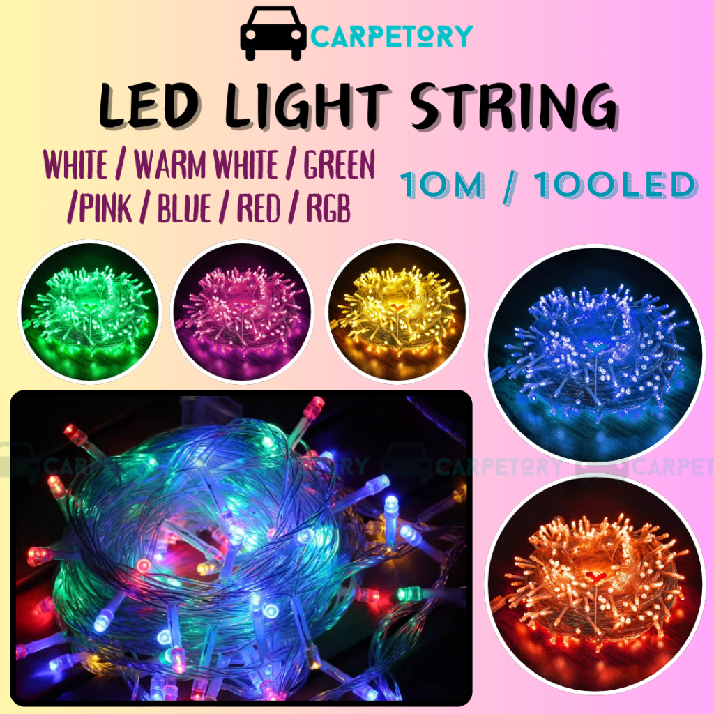 LED Light Lamp String Strip 100L 10M Curtain Fairy Star Christmas ...