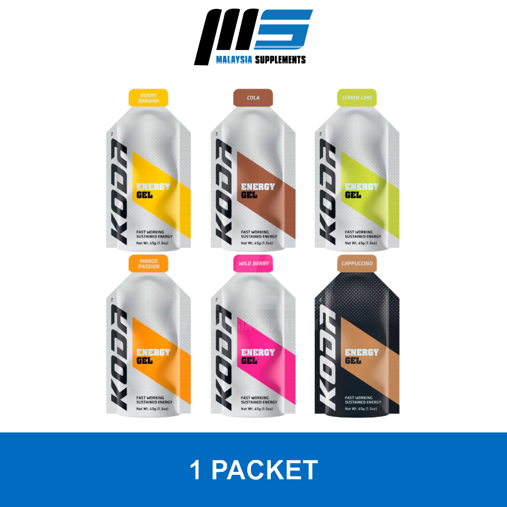 KODA SPORT ENERGY GEL Hydration, Anti Cramp, Refuel, N8, SIS, High5, GU ENERGY, Running