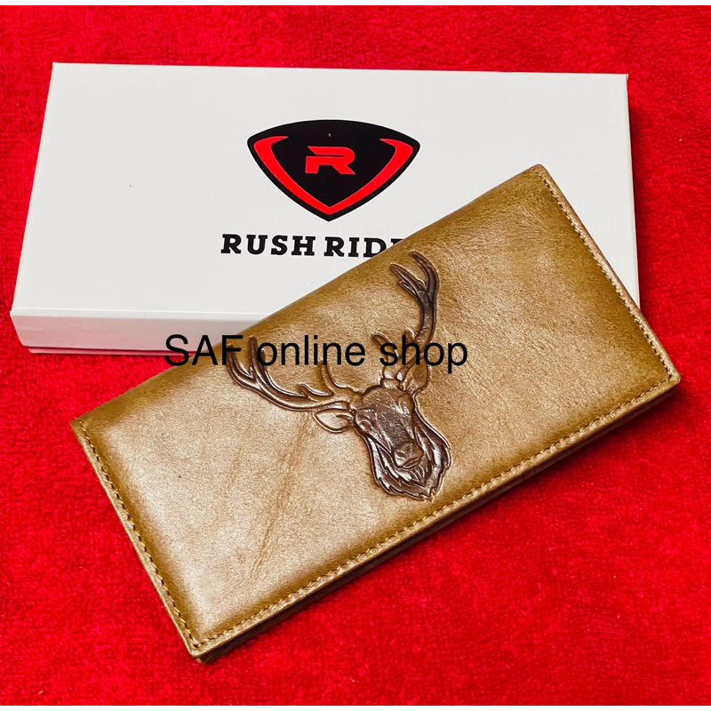 Original Rush rider Men's Top Quality Genuine Cow Leather Wallet Dompet ...