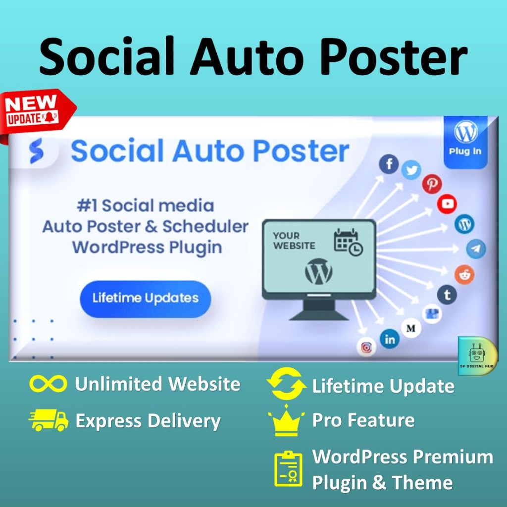 Social Auto Poster WordPress Scheduler & Marketing Plugin [Unlimited