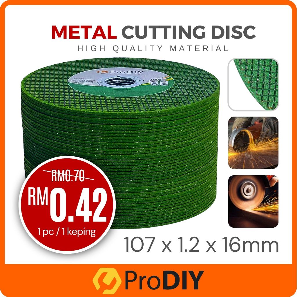 PRODIY 1PC Metal Cutting Disc 4" Mata Grinder Potong Besi Angle Grinder
