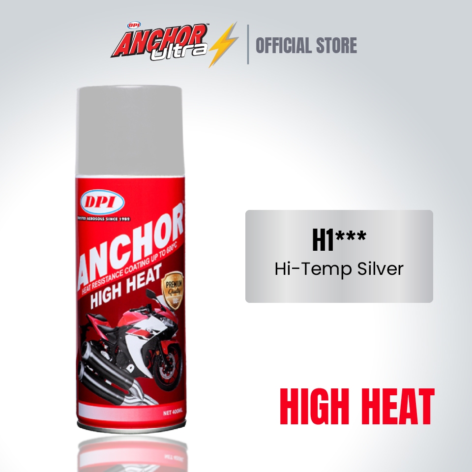 DPI Anchor High Heat Spray Paint 400ml ( Silver ) High Temperature up