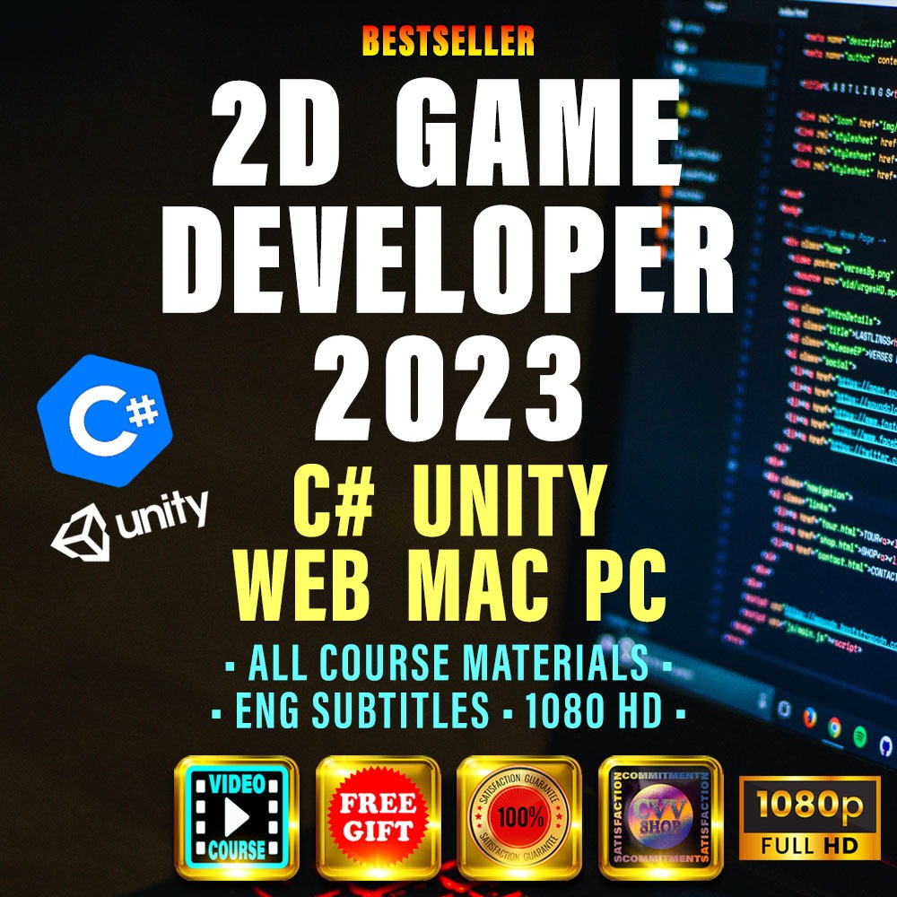 Programming Course C Unity 2D Game Developer For PC Windows Learn