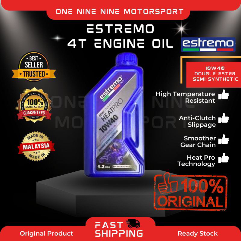 ENGINE OIL ESTREMO 10W40 SEMI 1.2LITER Shopee Malaysia