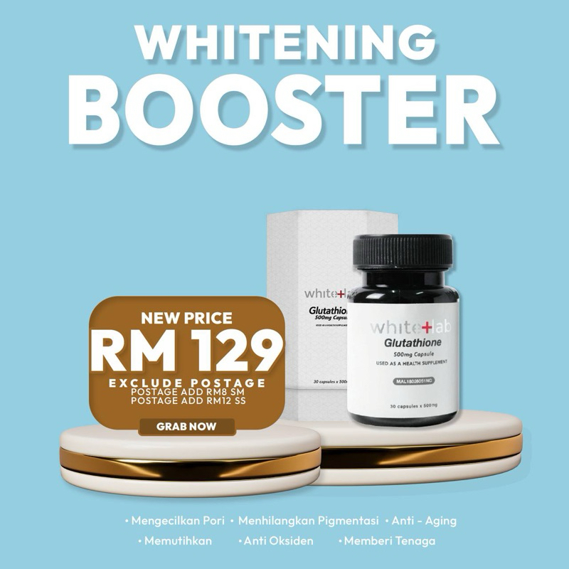 WHITELAB CAPSULE💊ubat putih viral💋whitening READYSTOCK💯fastdelivery Shopee Malaysia