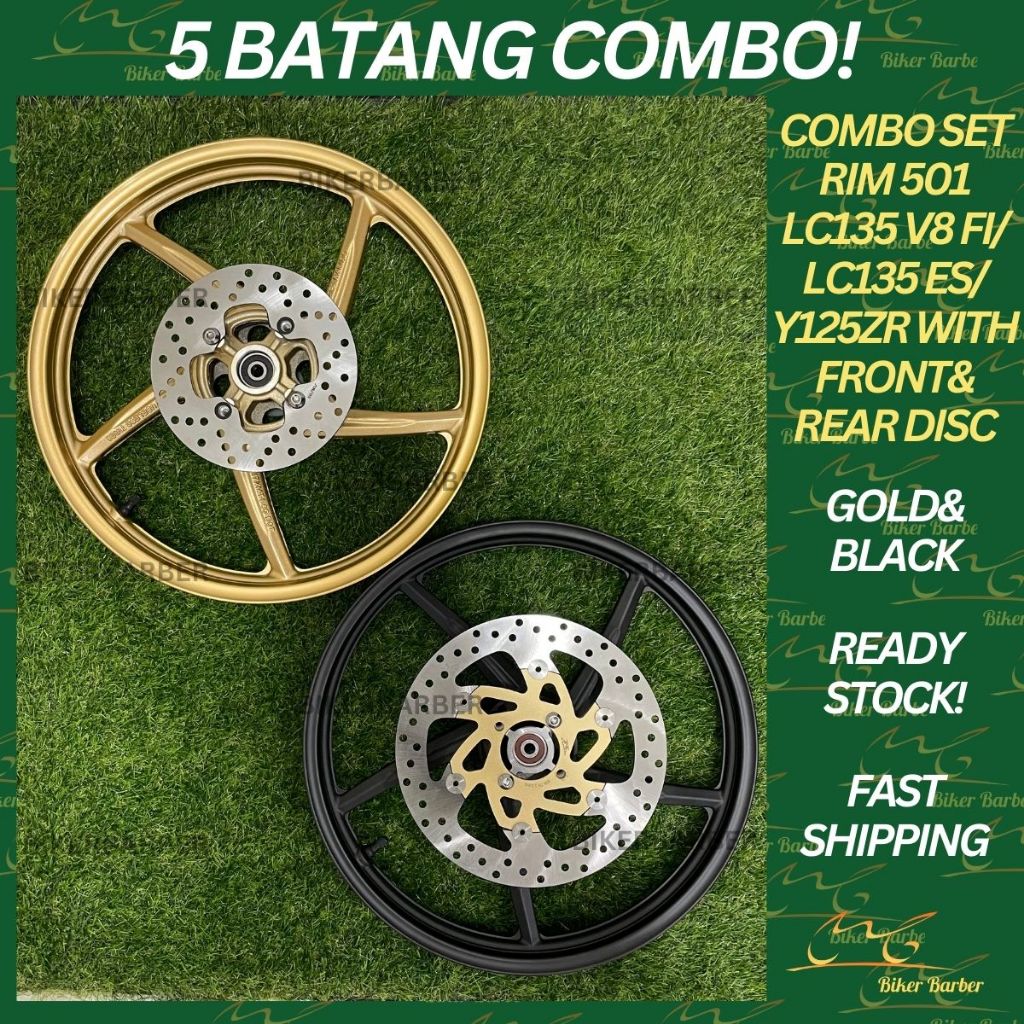 RAPIDO [Combo Set][Ready Stock] Sport Rim 501 Lc135 V8 Fi Es Y125zr ...