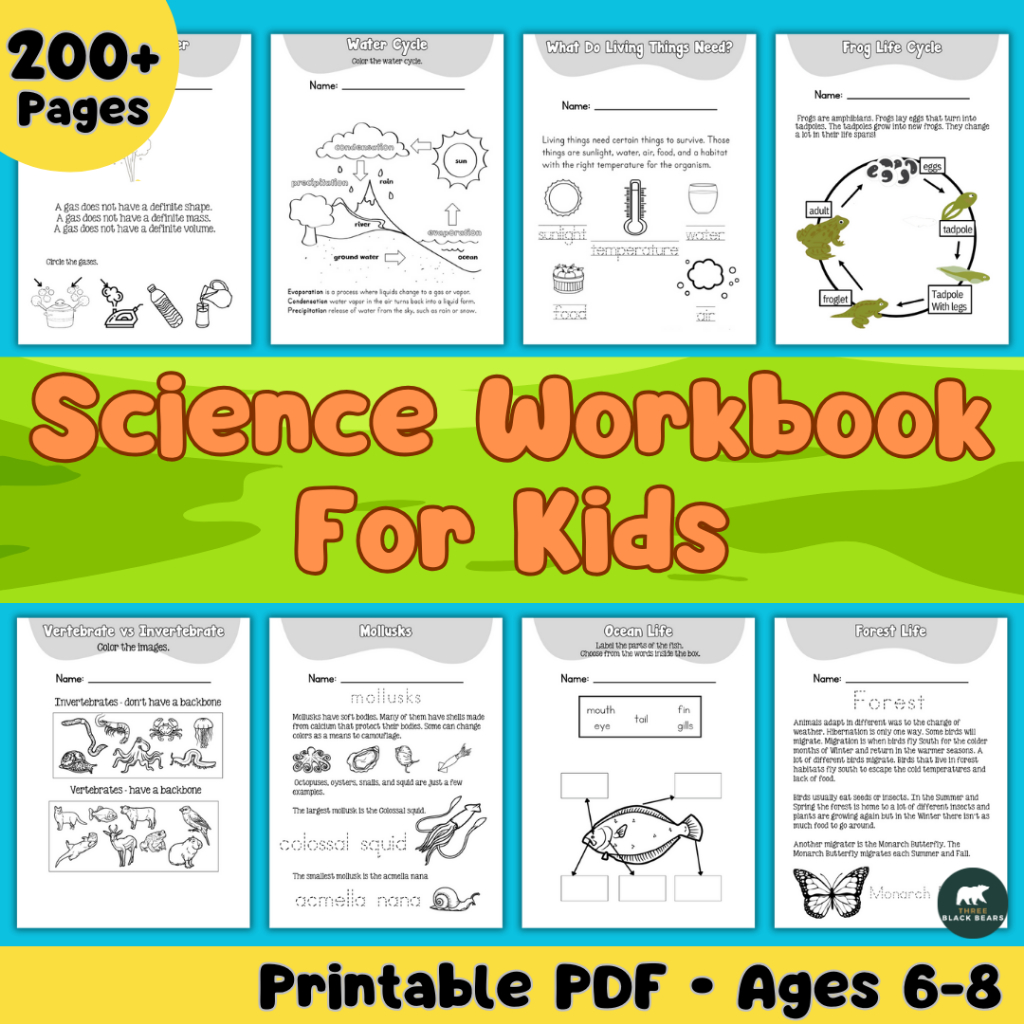 Printable Science Workbook for Kids [PDF] | 200+ Pages of Science Worksheets | PSA13 | Shopee ...