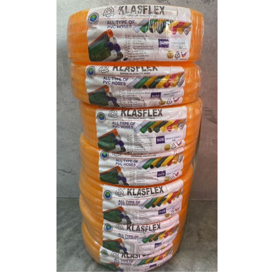 KLASFLEX 16mm x2.0mm x10m PVC Rubber Garden Hose /Hos Getah Paip Water ...