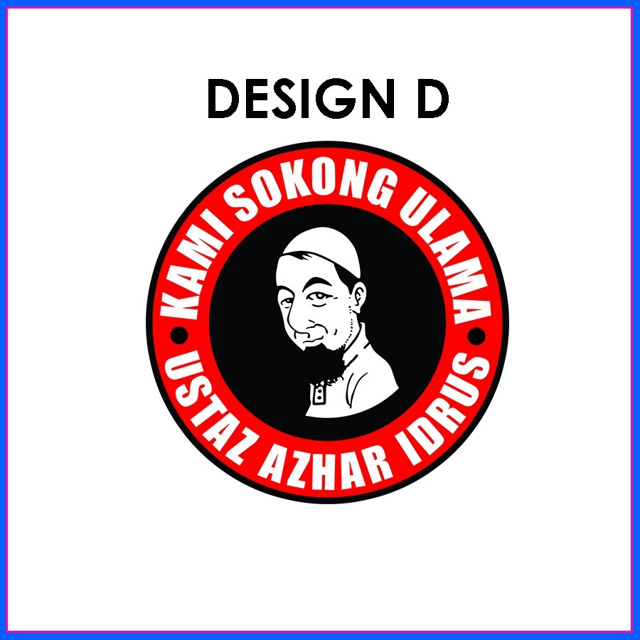 Sticker Ulama Ustaz Azhar Idrus UAI Kereta Bercetak Full Color Stiker ...
